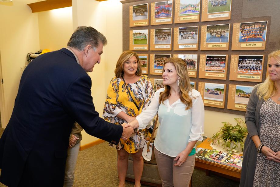Manchin Visits WVSSAC, Tours Discovery Center and Wincore Manufacturing Plant in Parkersburg
