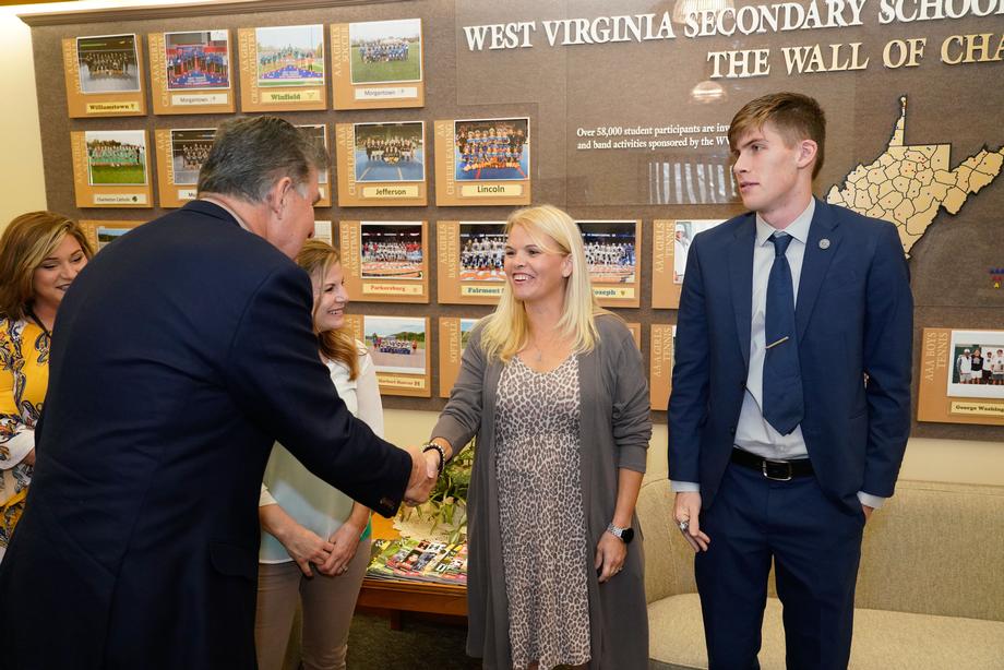 Manchin Visits WVSSAC, Tours Discovery Center and Wincore Manufacturing Plant in Parkersburg