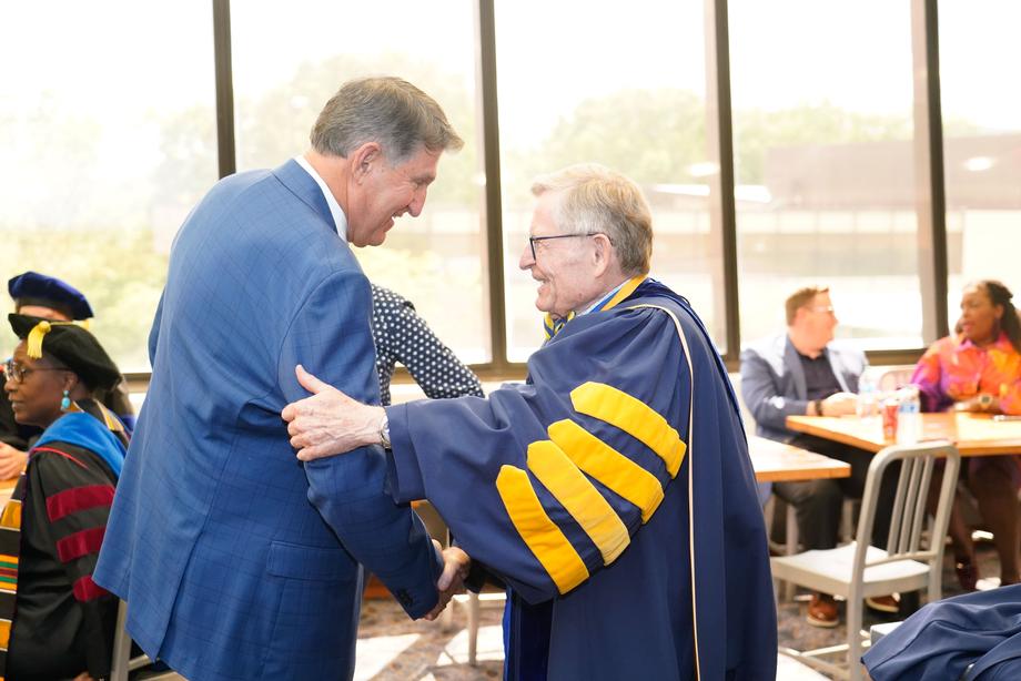 Manchin Speaks At WVU Eberly College Of Arts And Sciences Spring Commencement