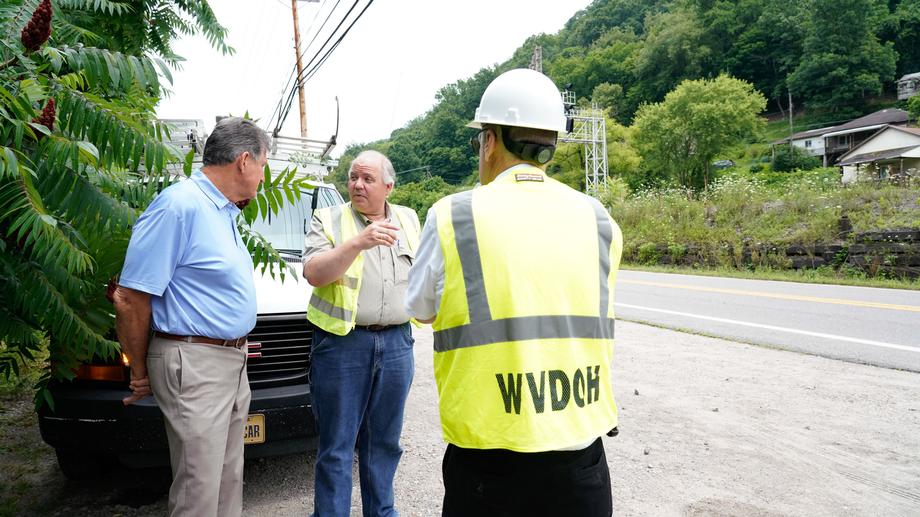 Manchin Tours Kanawha County Infrastructure Projects