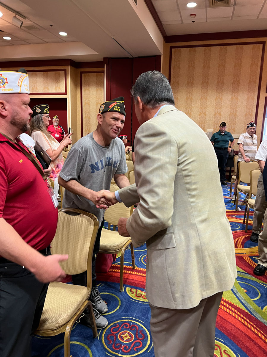 Manchin Speaks At VFW State Convention, Visits Multi-State Youth Track Meet In Charleston