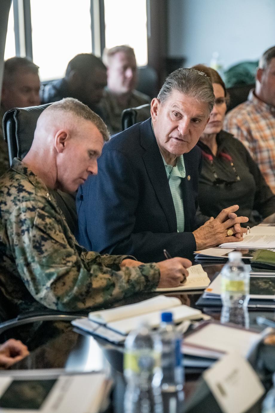 Manchin Hosts Department of Defense Leaders in West Virginia